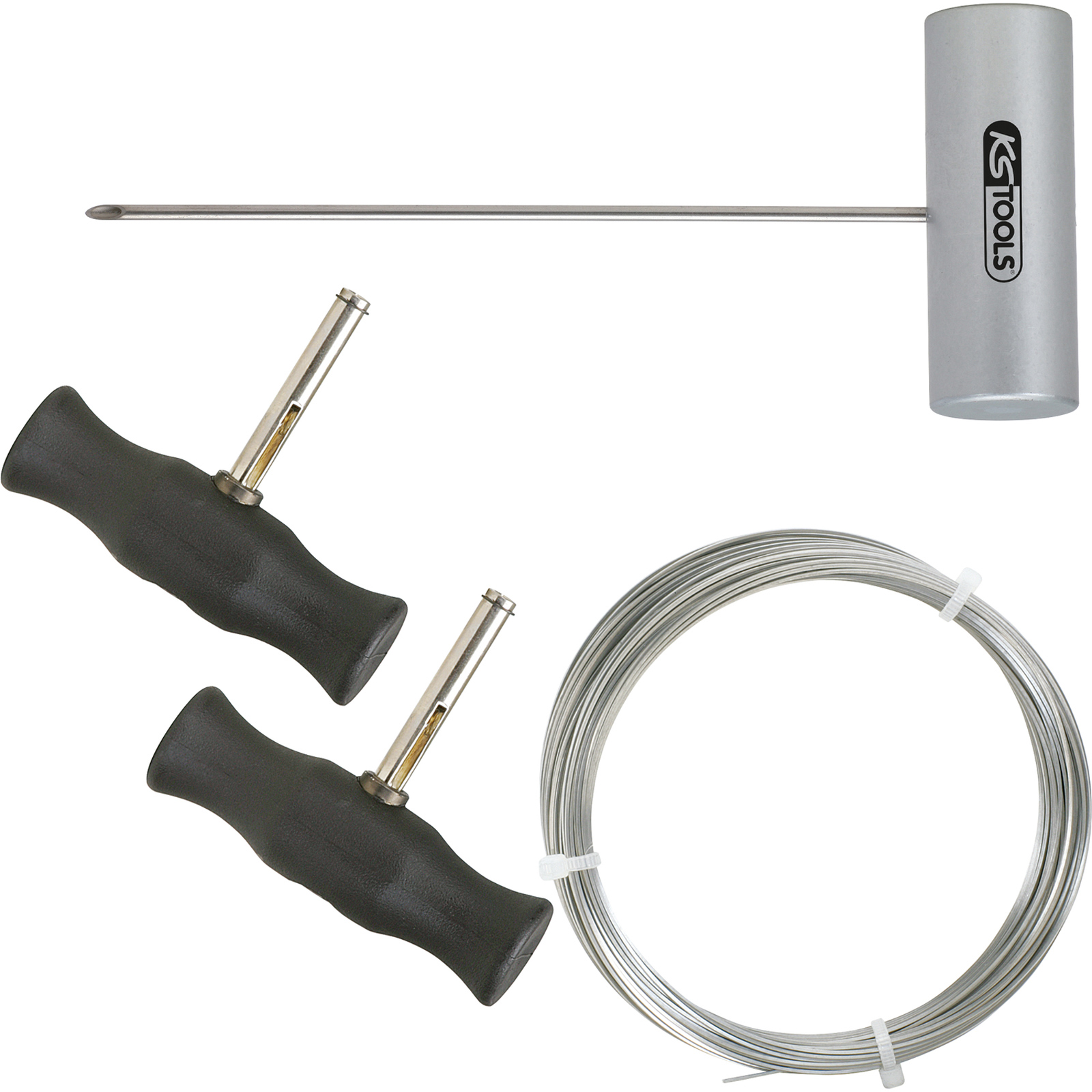 KS TOOLS Drahtschneide-Satz mit 4-kant-Schneiddraht 4tlg. - 140.2250