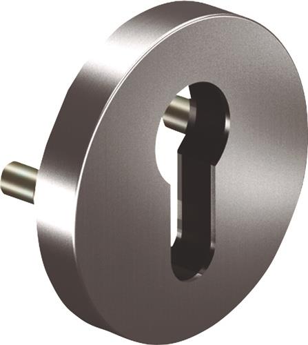 OGRO Schlüsselrosette 6612 PZ AL Alu.F1 Schildst.9mm PZ rd - 90055000317