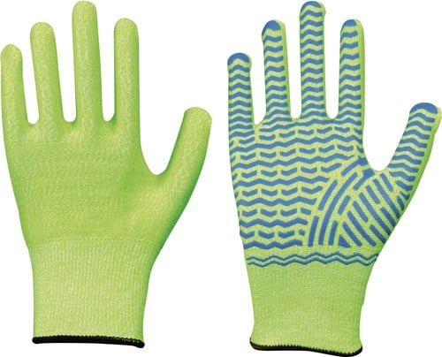 LEIPOLD 12 Paar Schnittschutzhandschuhe Solidstar 1447 neongrün EN 388 PSA II