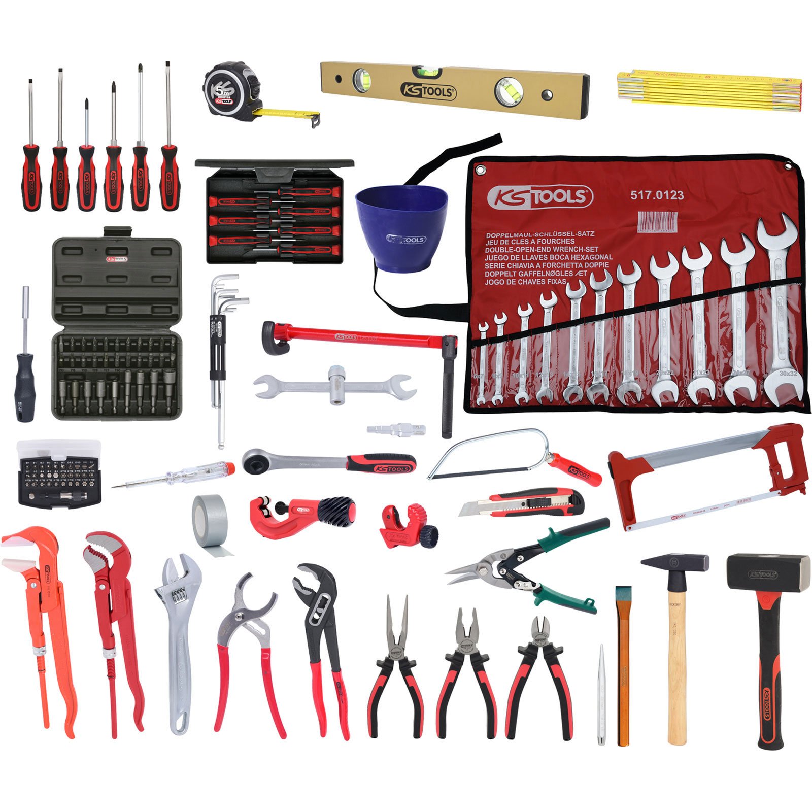 KS TOOLS Sanitär-Premium-Werkzeug-Satz 120tlg. - 116.0190