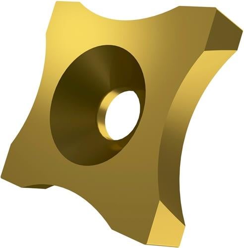 Scarfing-Schneideinsatz ISO SPUB 19-R15:6640 Radius 15mm MT-CVD beschicht. Gold