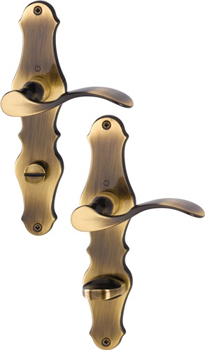 HOPPE Langschildgarnitur Weimar M112SLN/2007 MS F73 SK/OL 78mm DIN L/R - 8167462