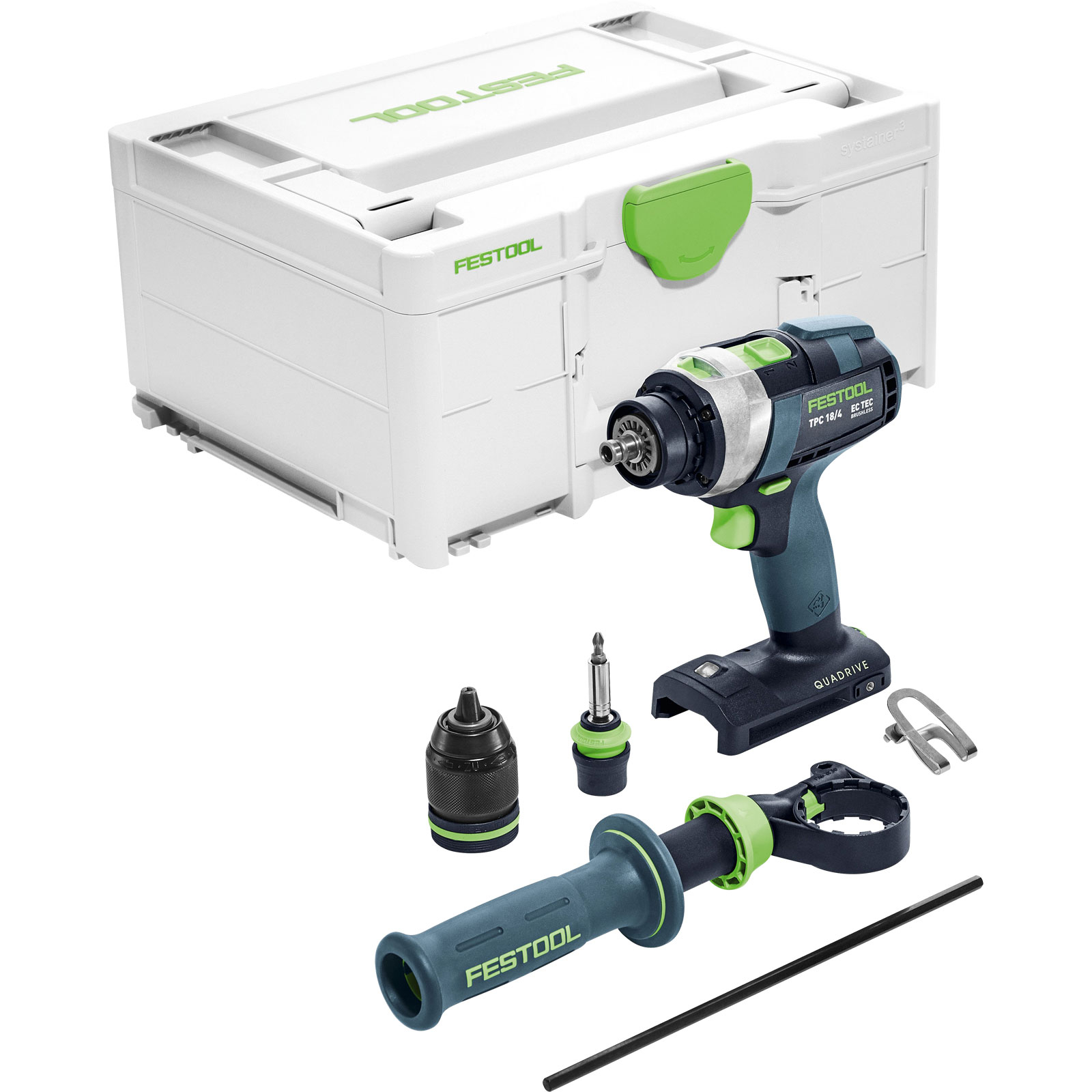 Festool Akku-Schlagbohrschrauber TPC 18/4 I-Basic QUADRIVE - 575604