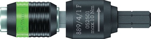 Wera Bithalter 889/4/1 F Rapidaptor 1/4" C 6,3 + E 6,3 Freilauf Länge 64 mm - 5052501001