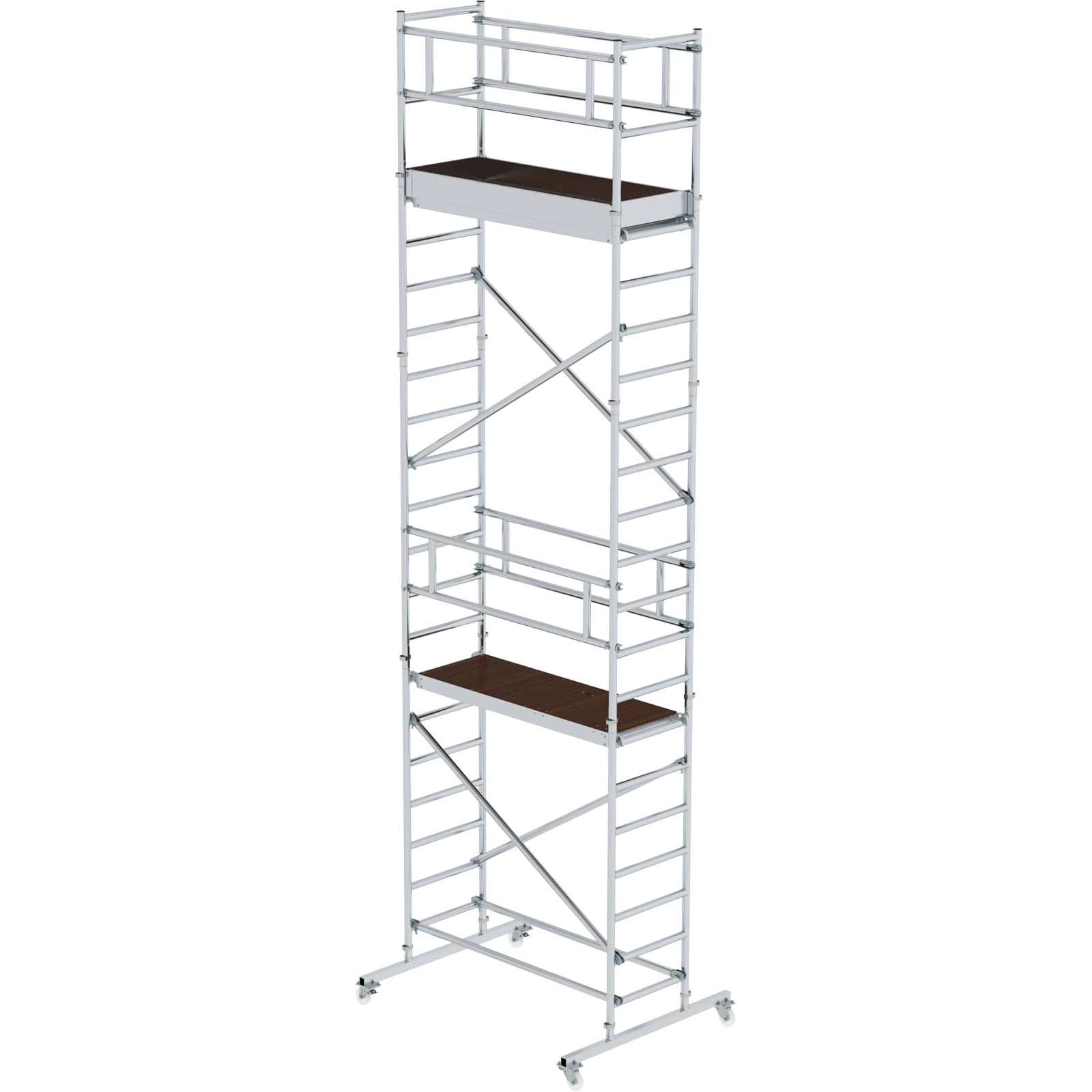 Günzburger Steigtechnik Standard-Rollgerüst 0,75 x 1,8 m Plattformhöhe 5,2 m - 166520