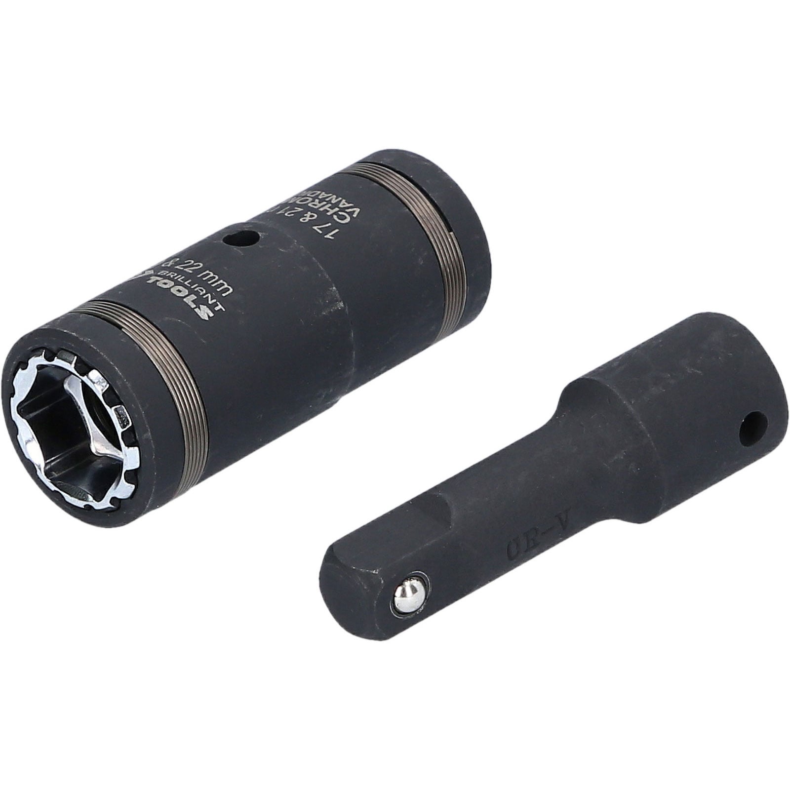 BRILLIANT TOOLS 1/2" 4in1 Kraft-Stecknuss-Satz 2tlg. - BT691011