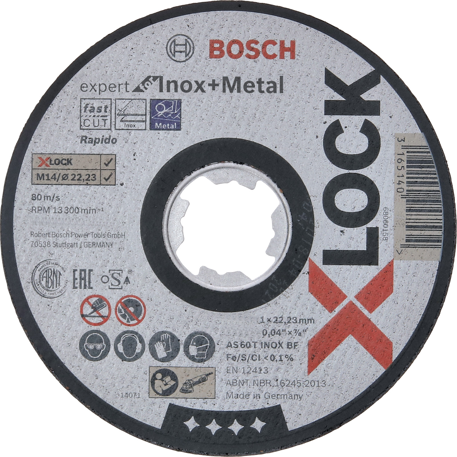 Bosch X-LOCK Trennscheibe Expert for Inox+Metal gerade