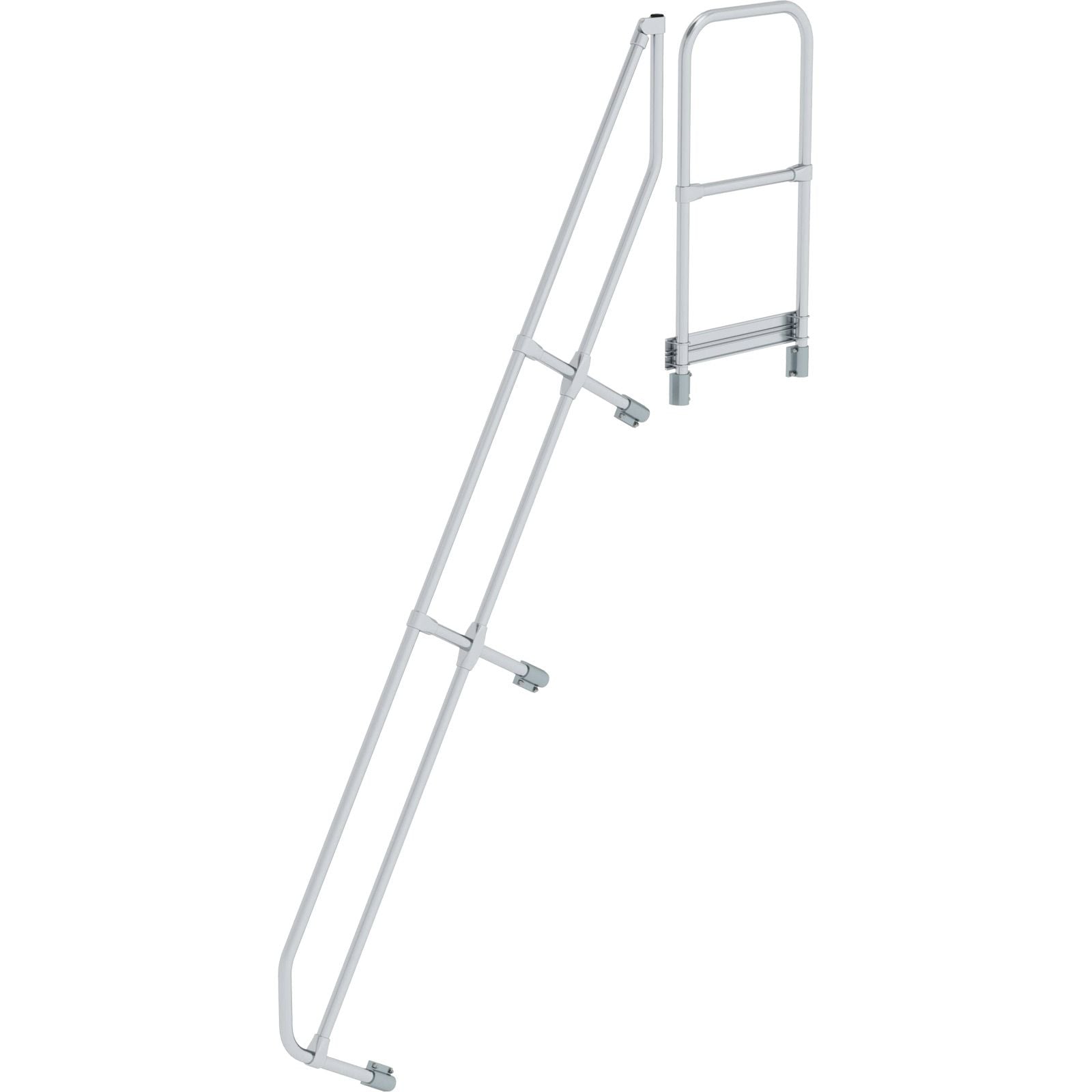 Günzburger Steigtechnik zweiter Handlauf für Treppe mit Plattform 60° mit 10 Stufen - 600590