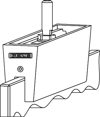 GEZE Glasklemmplatte EV1 b.140kg - 125585