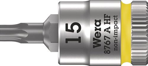 Wera Steckschlüsseleinsatz 8767 A HF TORX 1/4" T15 Länge 28 mm - 5003363001