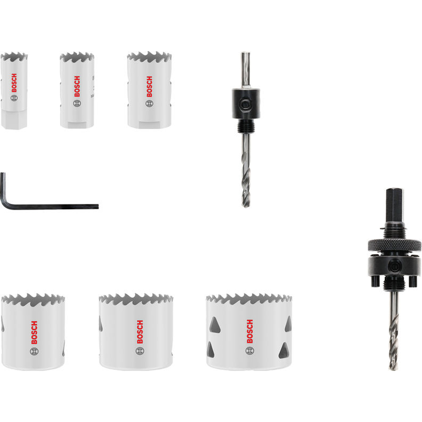 Bosch Multi Material Lochsägen-Set mit Gewinde 19; 22; 29; 38; 44; 51 x 40 mm - 2608594611