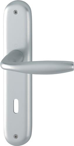 HOPPE Langschildgarnitur NY 1810/273P Alu.F1 OB 72mm DIN L/R - 3272909