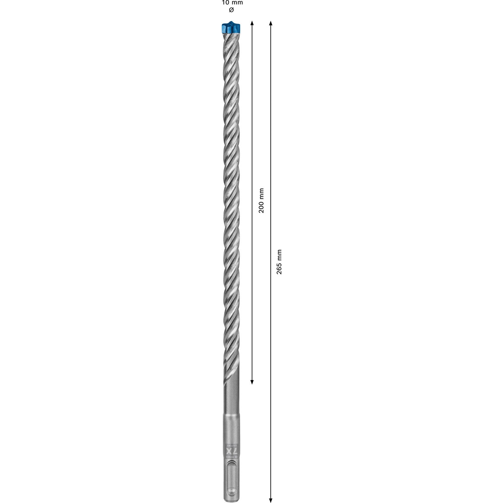 Bosch 10x Expert SDS plus-7X Hammerbohrer 10 x 200 x 265 mm - 2608900172