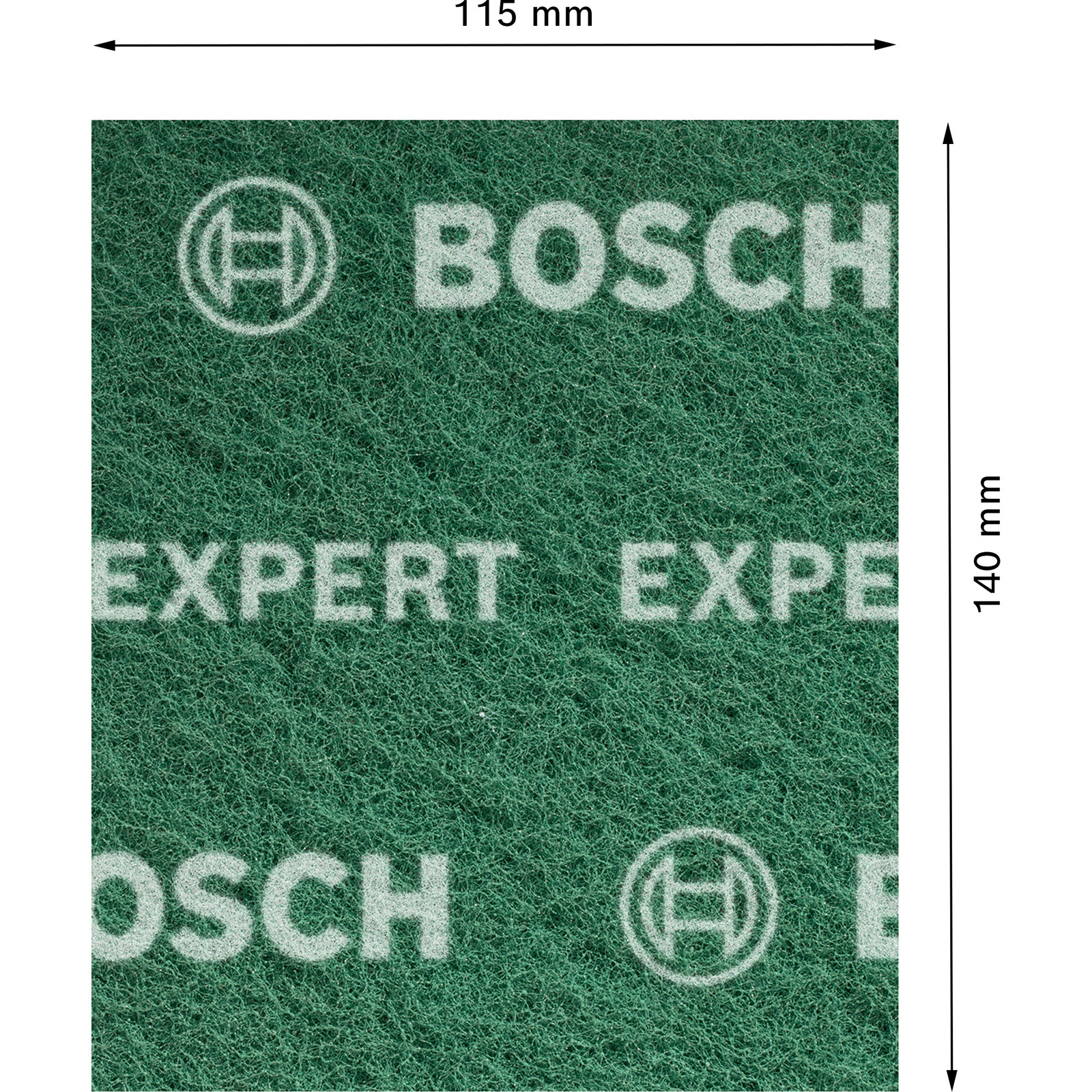 Bosch 2x Expert N880 Vliespad zum Handschleifen 115 x 140 mm sehr fein A - 2608901221