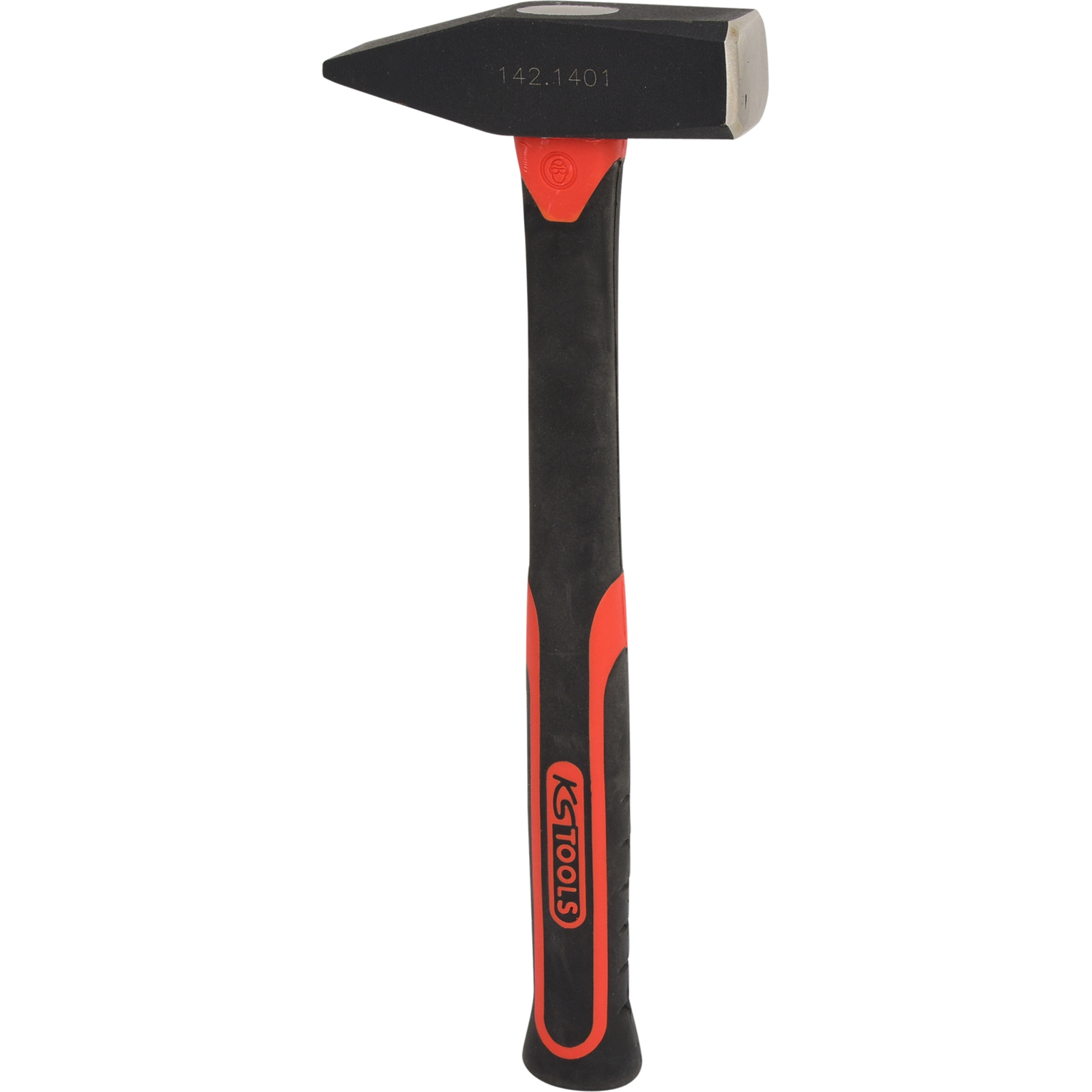 KS TOOLS Schlosserhammer mit Fiberglasstiel 1000g - 142.1401