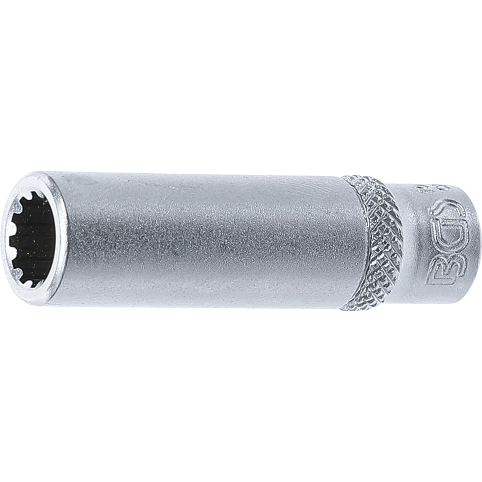 BGS Steckschlüssel-Einsatz Gear Lock tief Antrieb Innenvierkant 6,3 mm (1/4") SW 8 mm - 10158