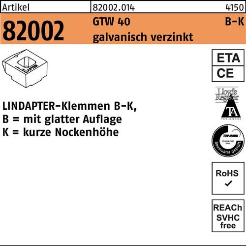 Klemmen R 82002 GTW 40 KM 16/5,5 galv.verz. 1 Stück LINDAPTER
