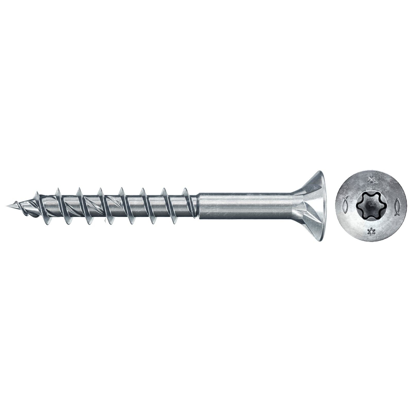fischer Spanplattenschraube PowerFast FPF II CTP 3,5 x 40 BC 400 Senkkopf TX Antrieb Teilgew. - 577696