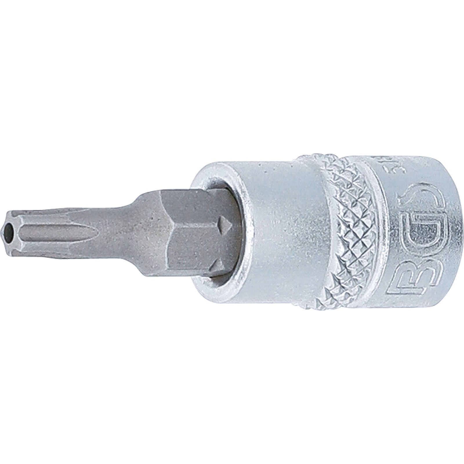 BGS Bit-Einsatz Antrieb Innenvierkant 6,3 mm (1/4") TS-Profil (für Torx Plus) mit Bohrung TS20 - 5184-TS20
