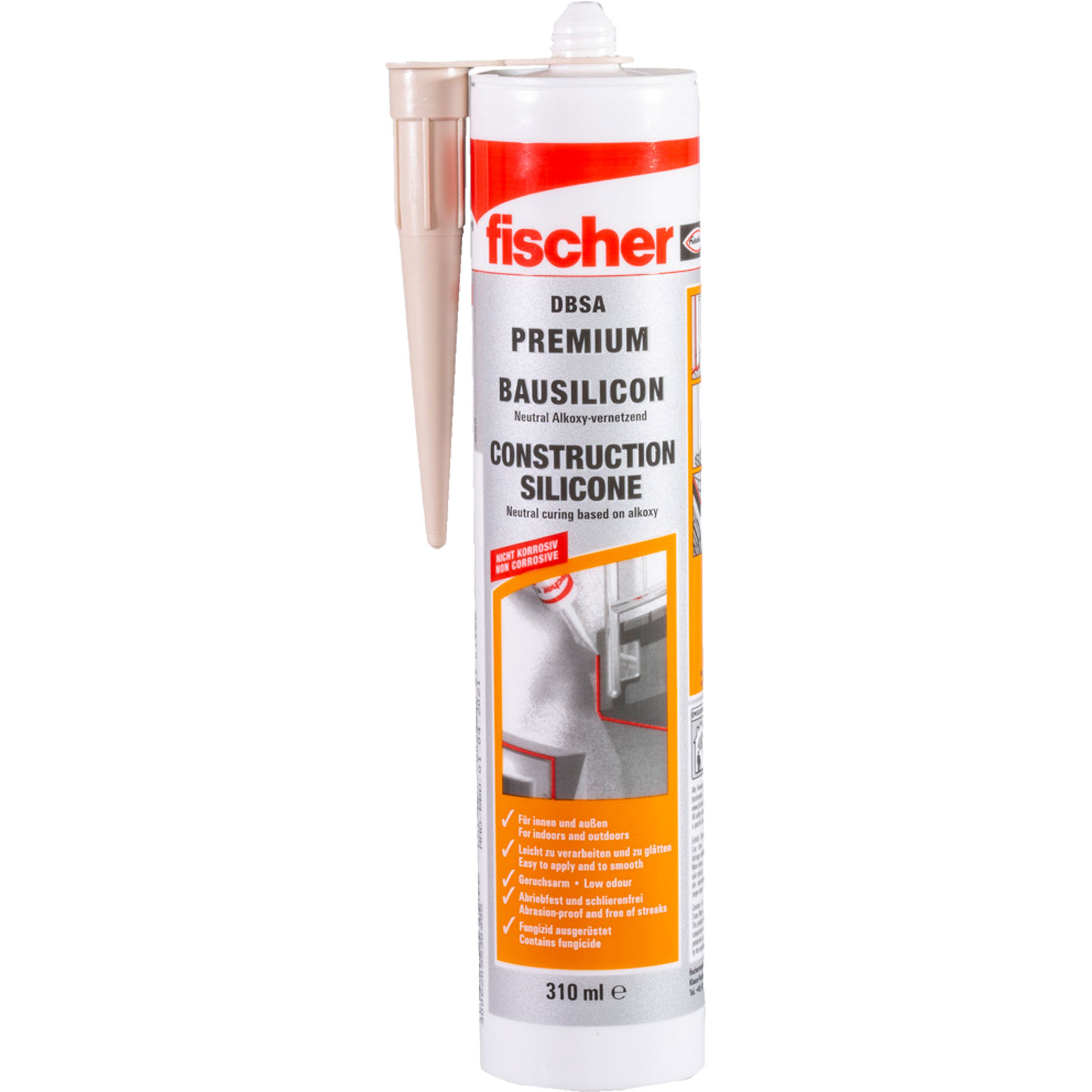 Fischer Bausilicon DBSA 310ml schiefergrau - 512213