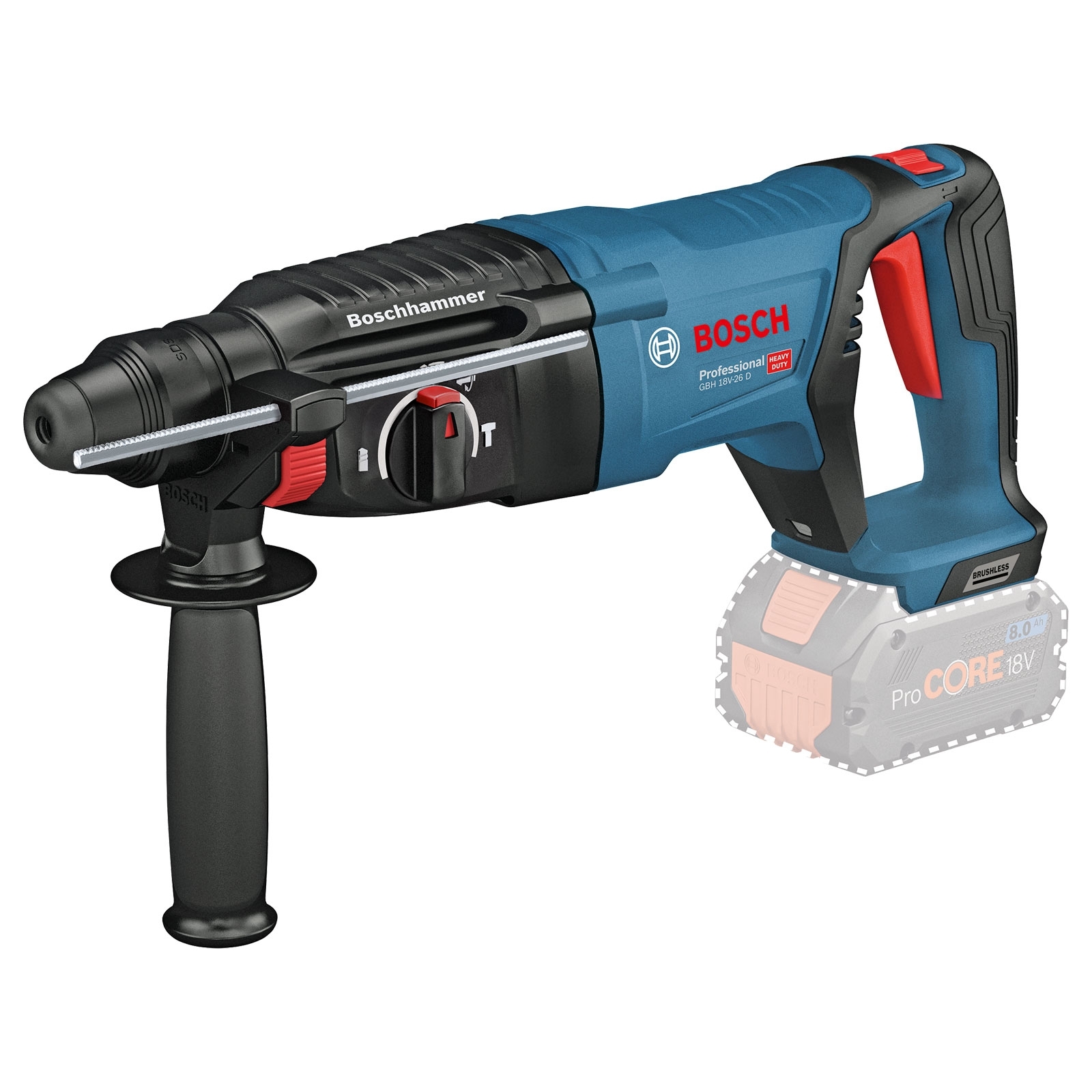 Bosch Akku-Bohrhammer mit SDS plus GBH 18V-26 D Solo - 0611916001