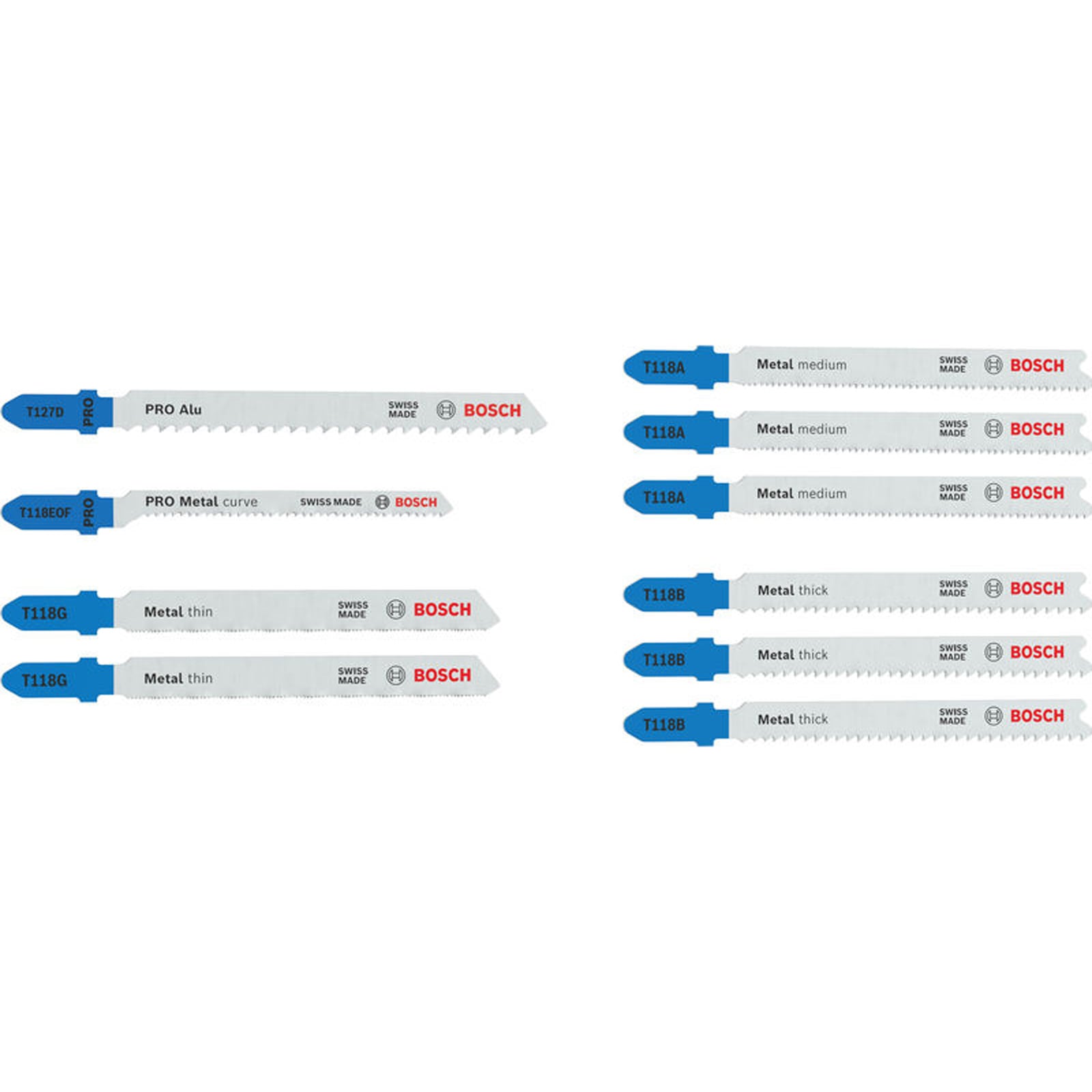 Bosch Stichsägeblatt Set Metal Advanced 10-tlg. - 2607012070