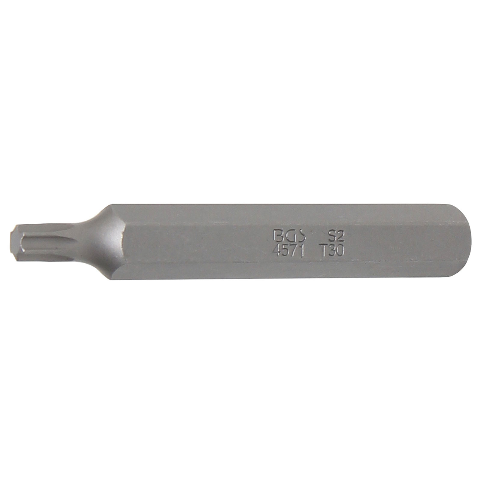 BGS Bit Länge 75 mm Antrieb Außensechskant 10 mm (3/8") T-Profil (für Torx) T30 - 4571