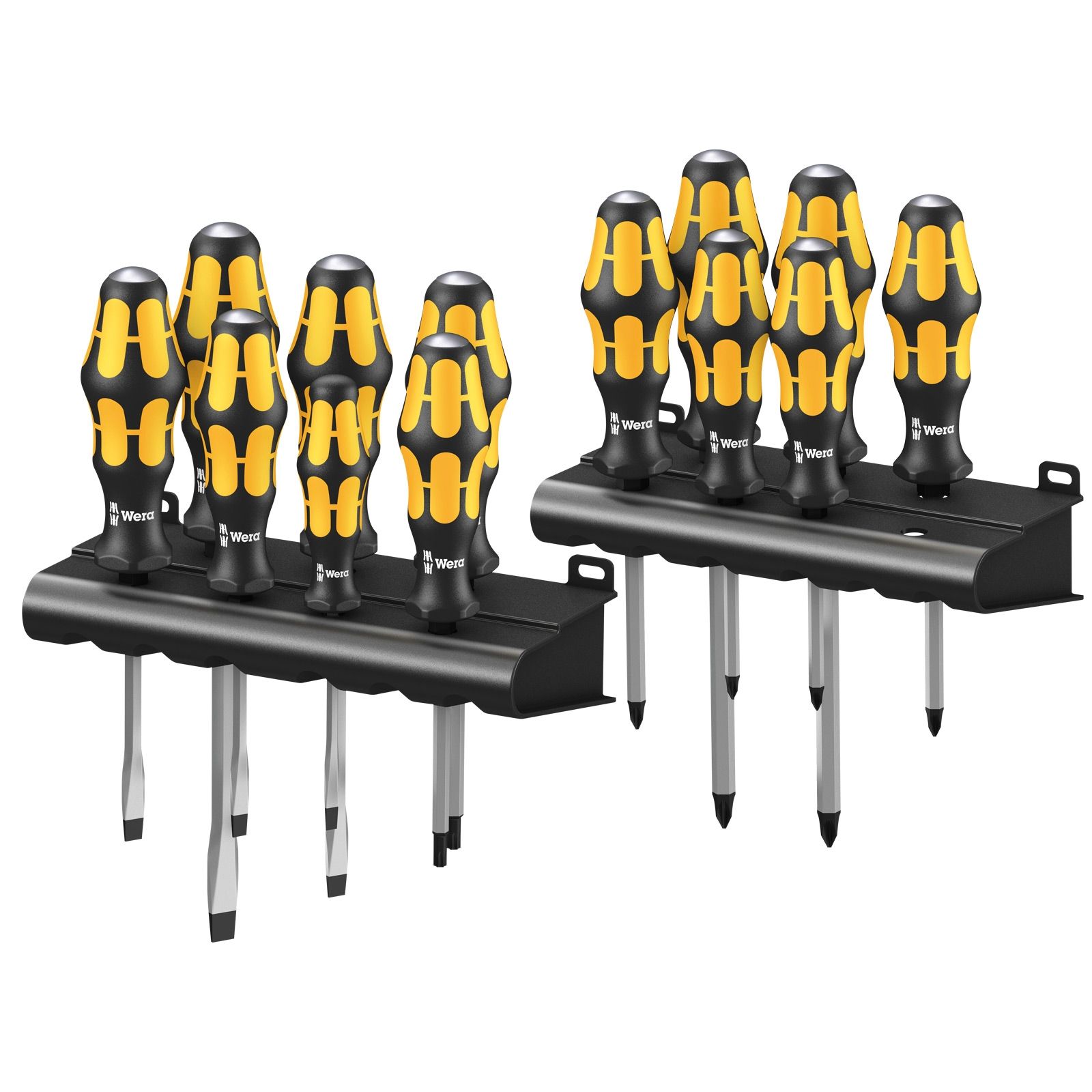 Wera Big Pack 900 Schraubendrehersatz Kraftform Wera: Der Schraubmeißel + Rack - 133285