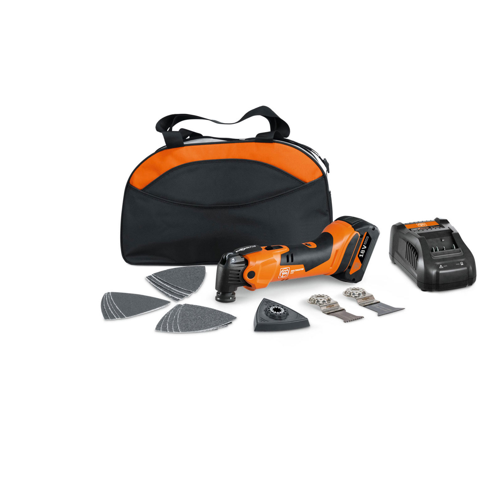 Fein Akku MULTIMASTER AMM 500 PLUS / 1x 4,0 Ah Akku + Ladegerät in Nylon-Tasche - 71293870000