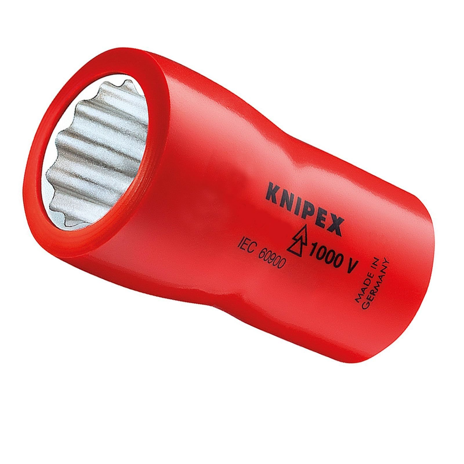 Knipex 1x Steckschlüsseleinsatz für Sechskantschrauben 3/8" - 98375/8"