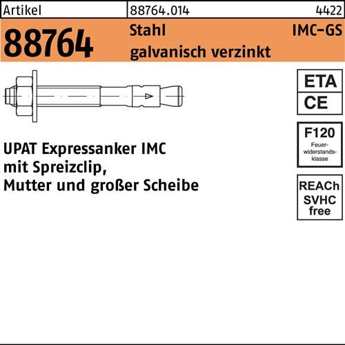Expressanker R 88764 IMC 16/300/420 GS Stahl galv.verz. 10 Stück UPAT