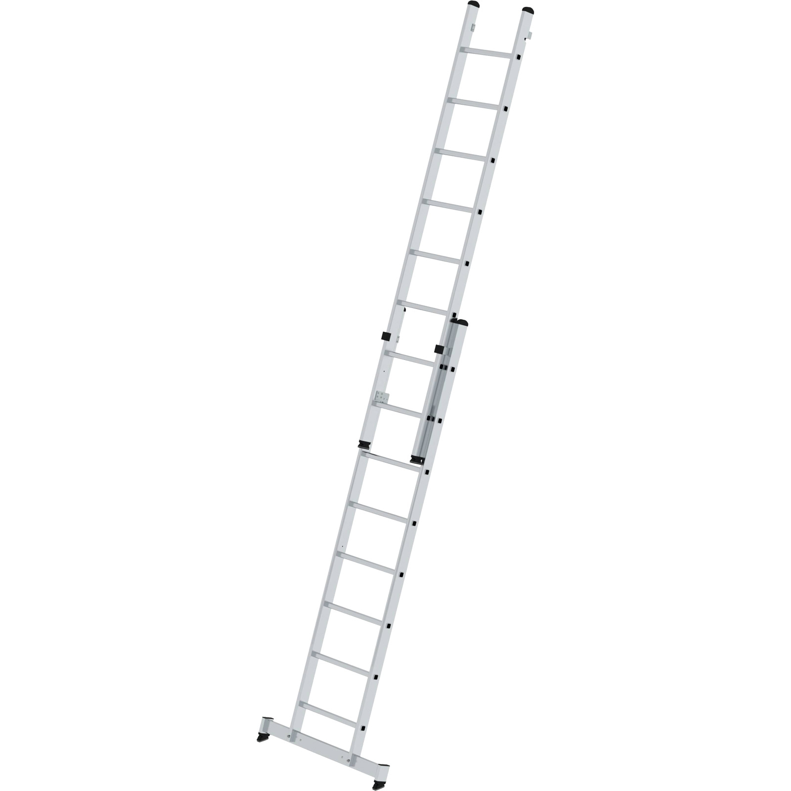 Günzburger Steigtechnik Mehrzweckleiter 2tlg. mit nivello-Traverse 2 x 8 Sprossen - 031216