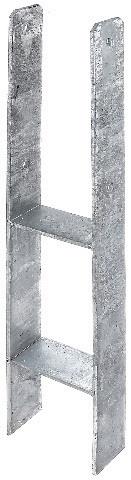 GAH Alberts H-Pfostenträger 101x300x600x60mm STA roh TZN - 213831