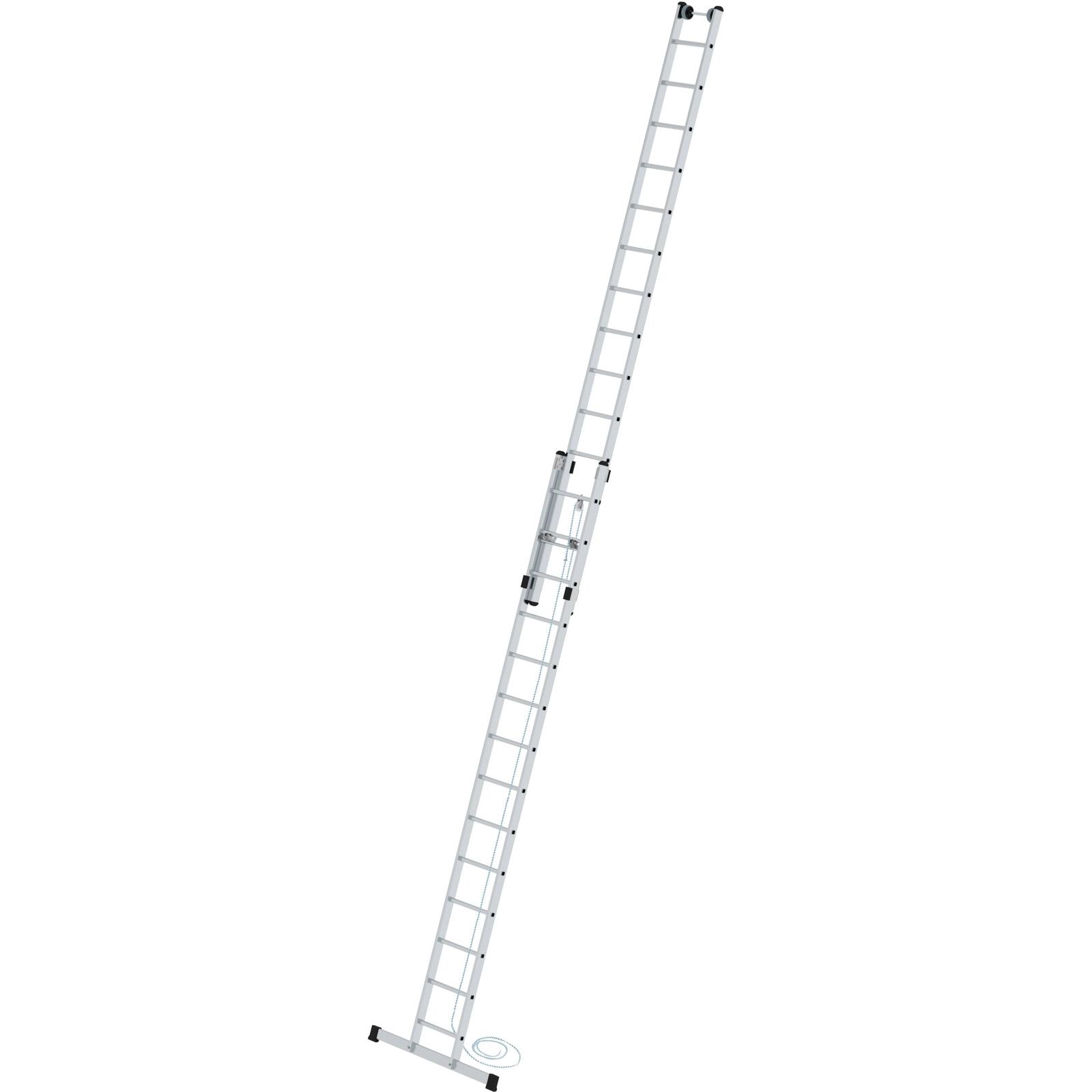 Günzburger Steigtechnik Sprossen-Seilzugleiter 2tlg. mit Standard-Traverse 2 x 14 Sprossen - 021714