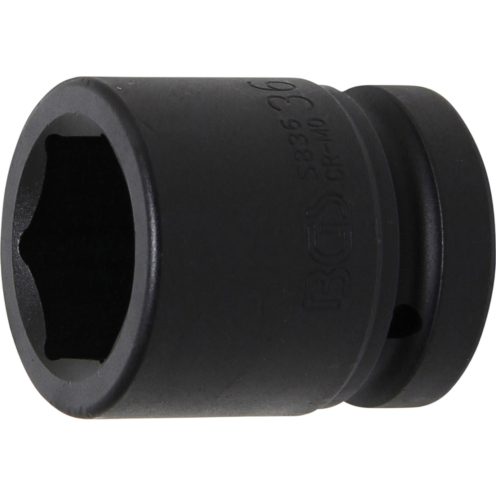 BGS Kraft-Steckschlüssel-Einsatz Sechskant Antrieb Innenvierkant 25 mm (1") SW 36 mm - 5836