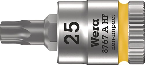 Wera Steckschlüsseleinsatz 8767 A HF TORX 1/4" T25 Länge 28 mm - 5003365001