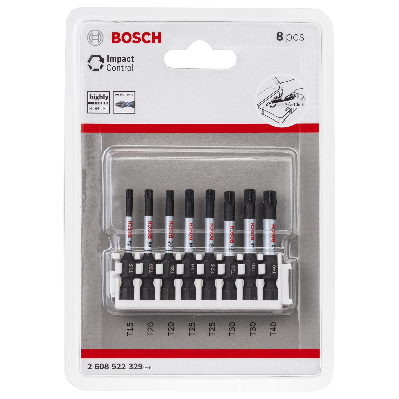 Bosch Schrauberbit-Set Impact Control 8tlg. Torx 50 mm - 2608522329