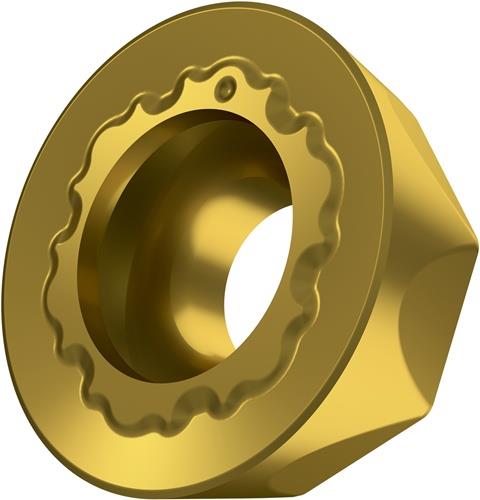 Fräswendeschneidplatte ISO RCMT 10T3MOSN-R:M8330 D.3,9mm PVD beschichtet Gold