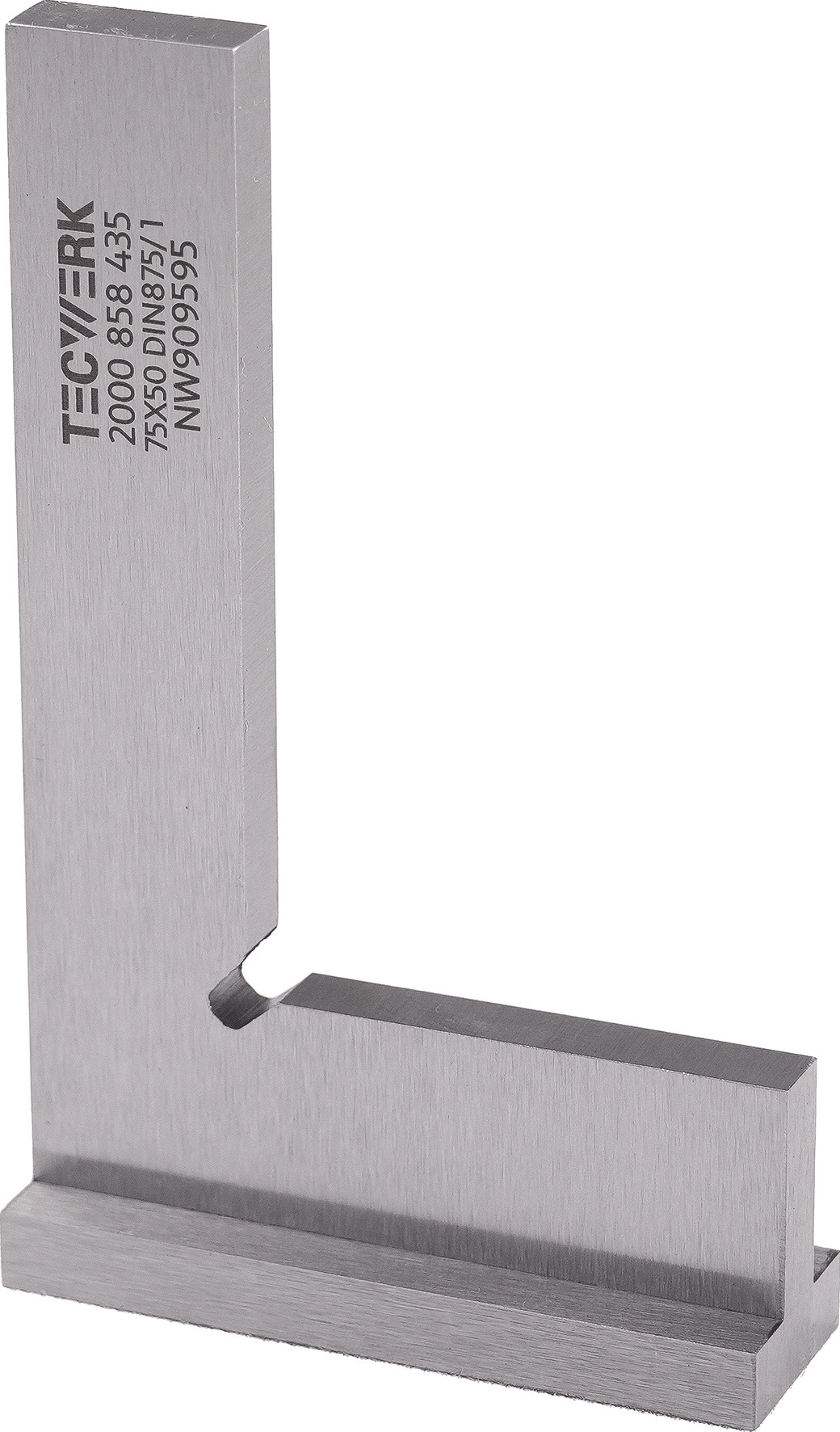 Winkel DIN 875/I Schenkel-L.75x50mm m.Anschlag TECWERK