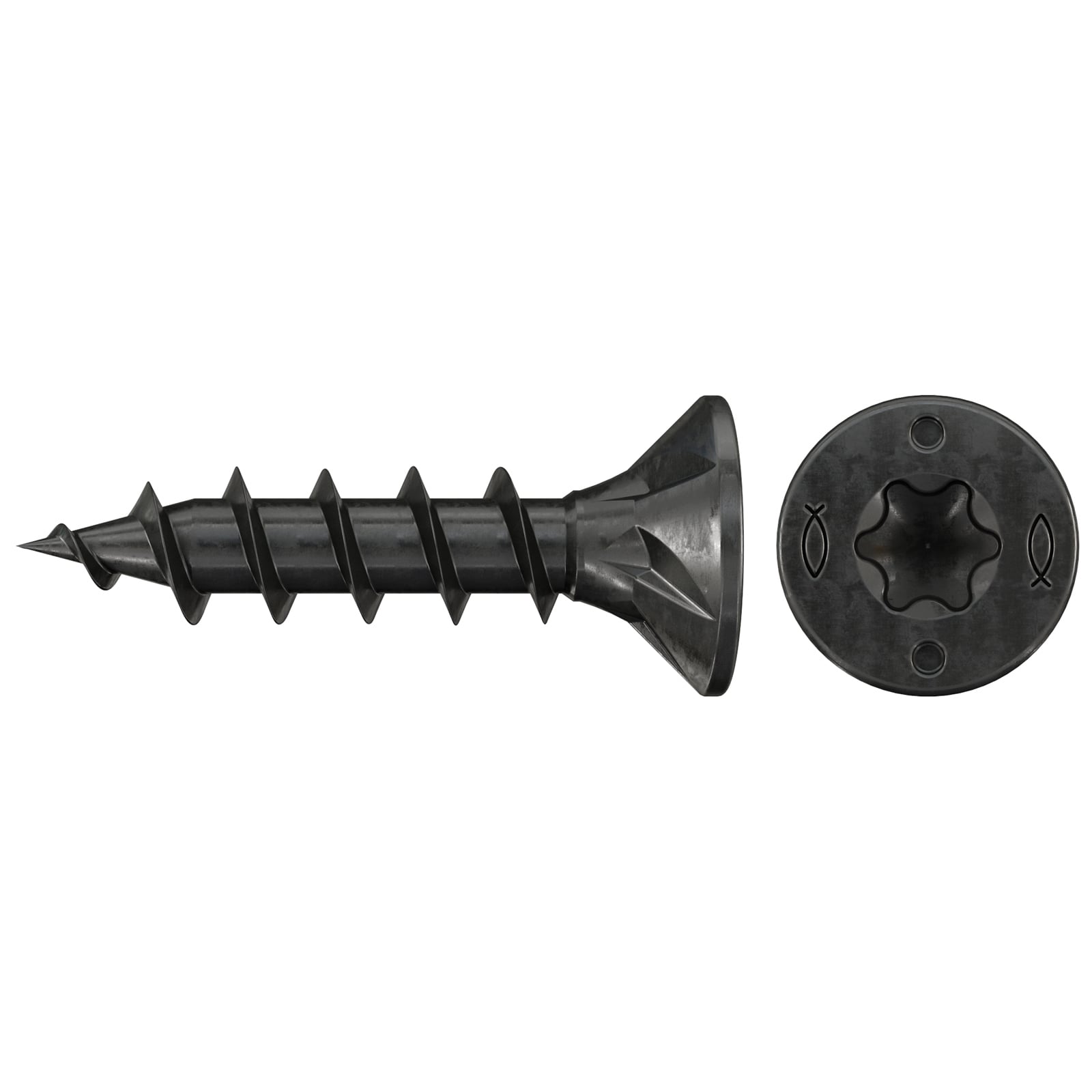 fischer Spanplattenschraube PowerFast FPF II CTF 4,0 x 16 BLC 30 Senkkopf Innenst. TX Vollgew. schwarz verz. - 578630