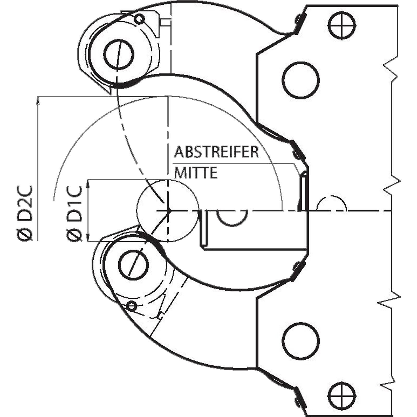 Röhm Abstreifer Mitte RB - 1835606