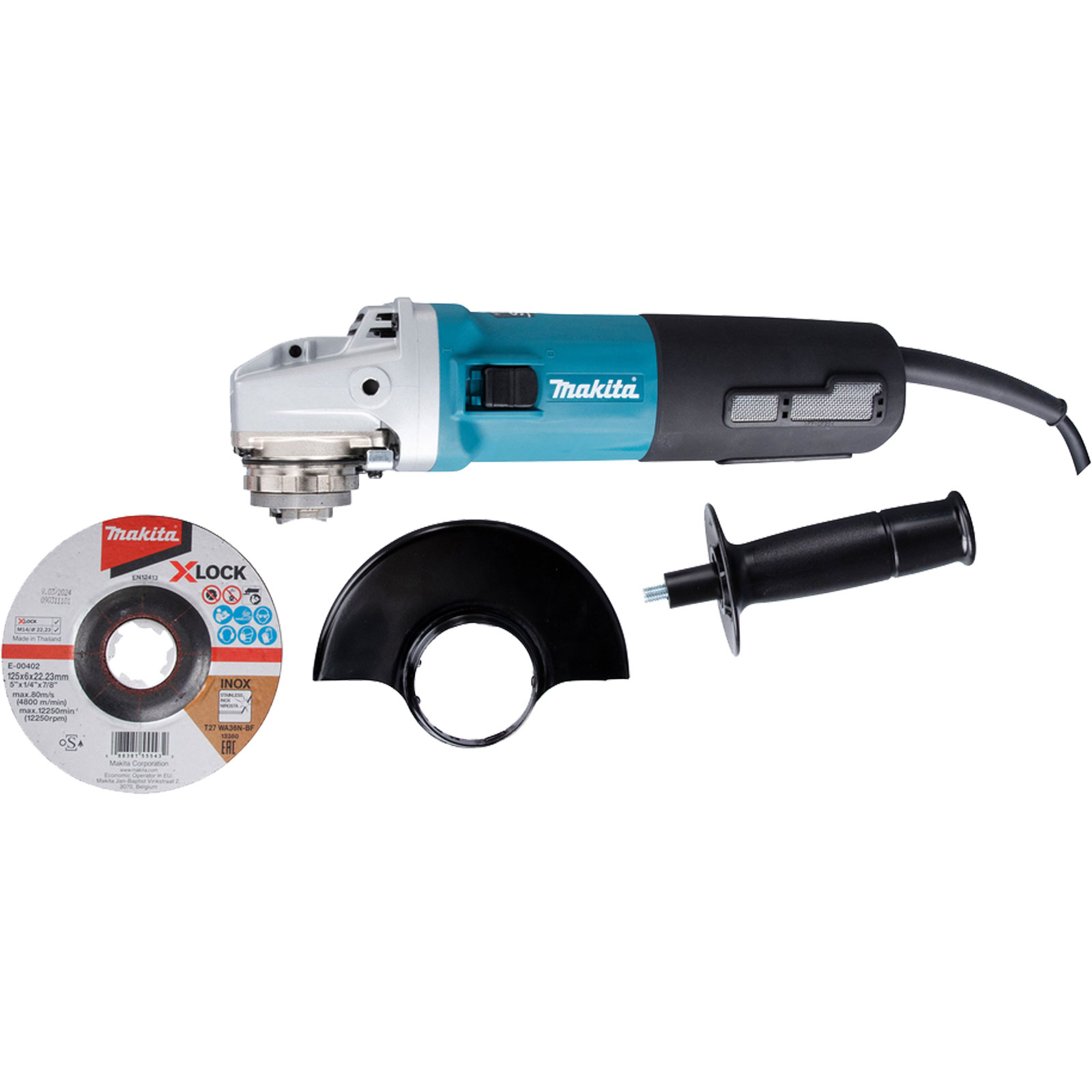 Makita GA5080RX02 Winkelschleifer X-LOCK Ø 125 mm 1.400 W