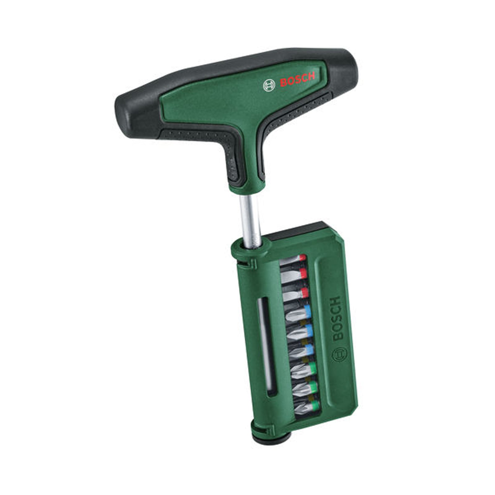 Bosch Handwerkzeuge Bit-Schraubendreher-Set mit T-Griff 19-teilig - 1600A039J3