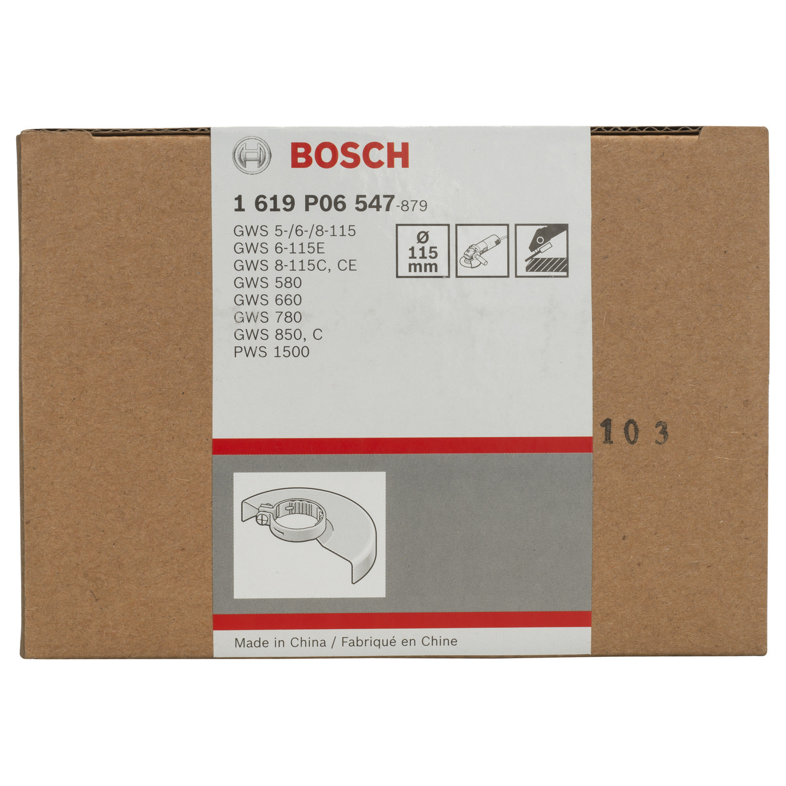 Bosch Schutzhaube zum Schleifen, 115 mm - 1619P06547