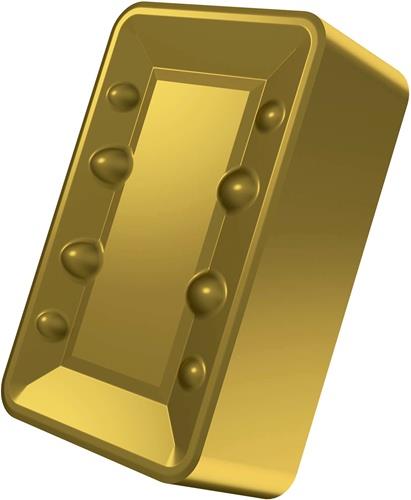 Drehwendeschneidplatte ISO LNUX 40-1129003:6630 D.9,3mm MT-CVD beschichtet Gold