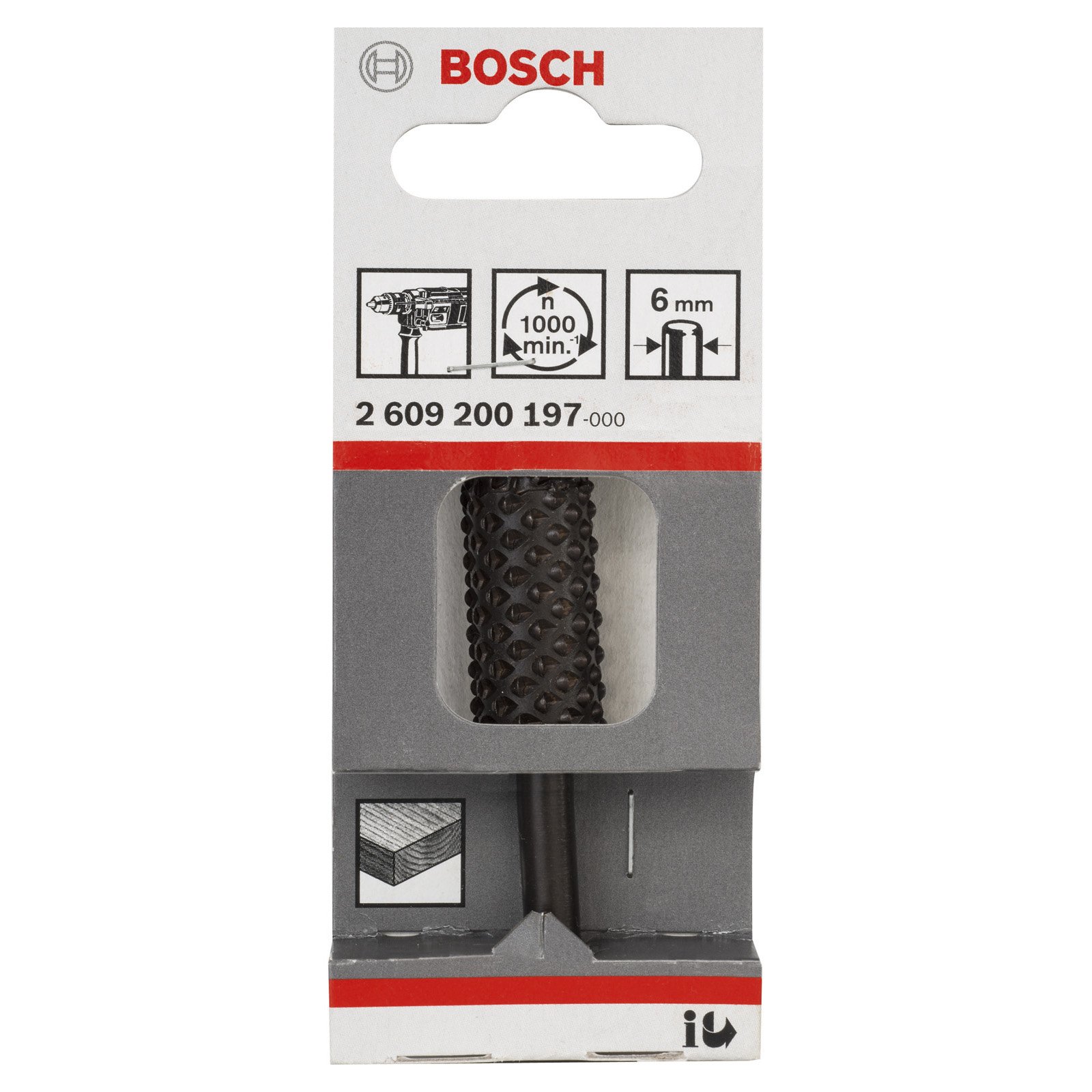 Bosch Freihandfräser für Bohrmaschinen, 6 x 14 mm - 2609200197