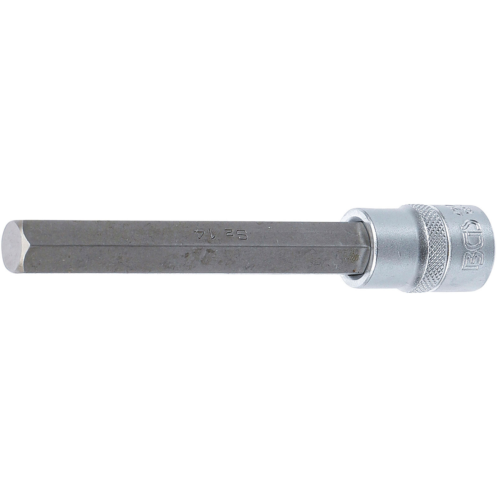 BGS Bit-Einsatz Länge 140 mm Antrieb Innenvierkant 12,5 mm (1/2") Innensechskant 14 mm - 4274
