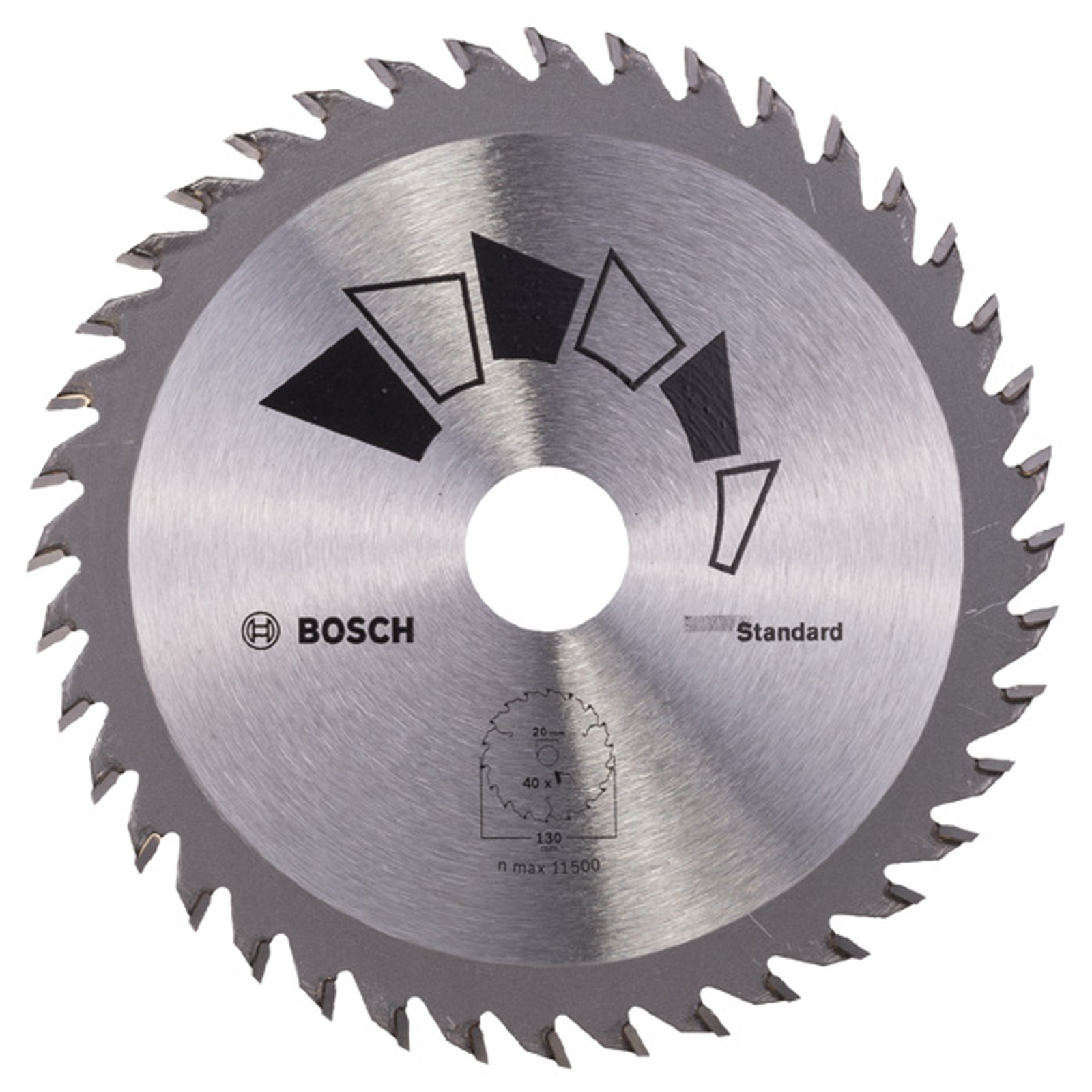 Bosch Kreissägeblatt STANDARD D= 130 mm Bohrung= 20 mm Z= 40 - 2609256803