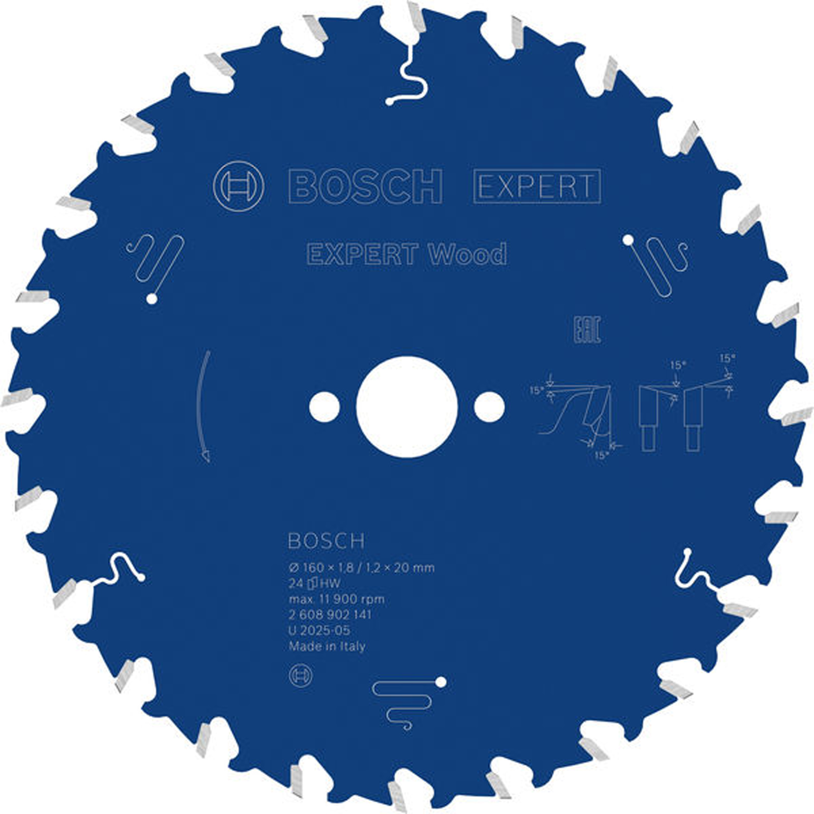 Bosch EXPERT Wood Kreissägeblatt 160x1,8x20 mm Z24 - 2608902141