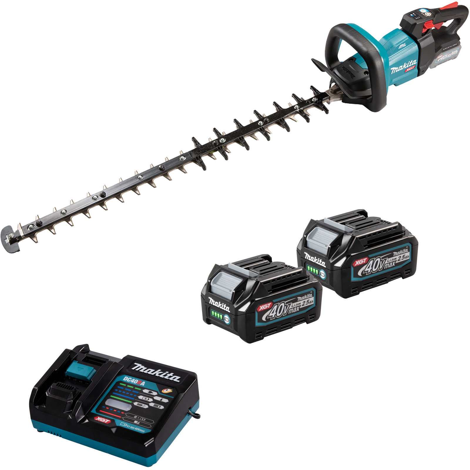 Makita UH007GD201 Akku-Heckenschere 75 cm 40V max. / 2x 2,5 Ah Akku + Ladegerät